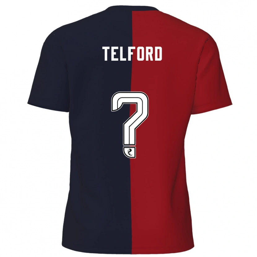 Danxen Kinderen Nicole Telford #0 Rood Marine Uitshirt Uittenue 2025/26 T-Shirt