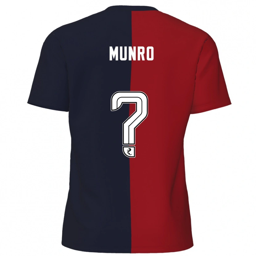 Danxen Kinderen Kirsty Munro #0 Rood Marine Uitshirt Uittenue 2025/26 T-Shirt