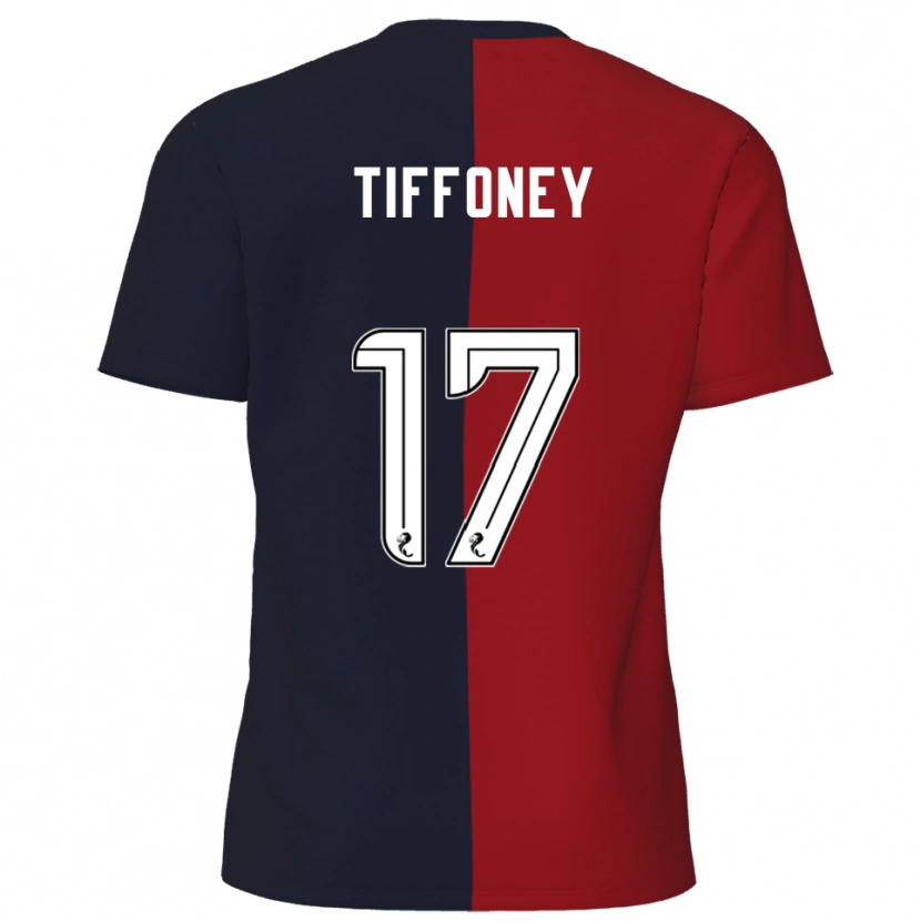 Danxen Kinderen Scott Tiffoney #17 Rood Marine Uitshirt Uittenue 2025/26 T-Shirt