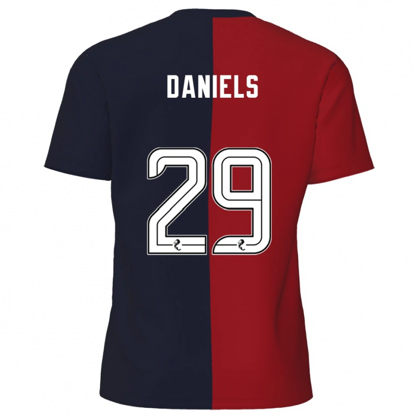Danxen Kinderen Djenairo Daniels #29 Rood Marine Uitshirt Uittenue 2025/26 T-Shirt