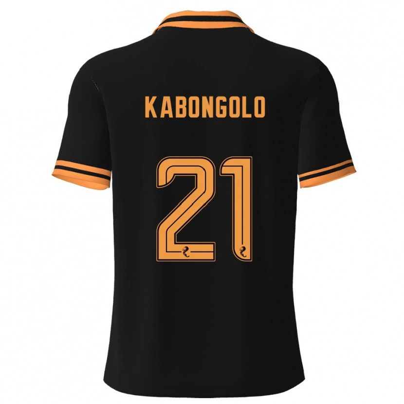 Danxen Kinderen Brooklyn Kabongolo #21 Zwart Geel Uitshirt Uittenue 2025/26 T-Shirt