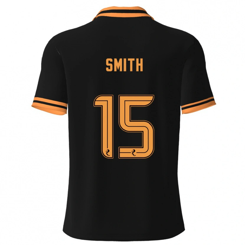 Danxen Kinderen Lewis Smith #15 Zwart Geel Uitshirt Uittenue 2025/26 T-Shirt