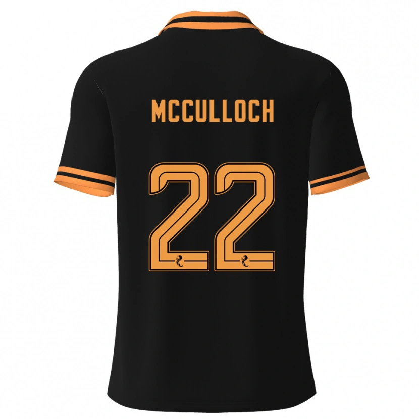Danxen Kinderen Seren Mcculloch #22 Zwart Geel Uitshirt Uittenue 2025/26 T-Shirt