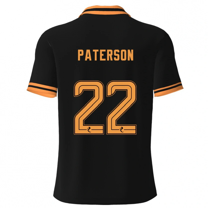 Danxen Kinderen Maura Paterson #22 Zwart Geel Uitshirt Uittenue 2025/26 T-Shirt