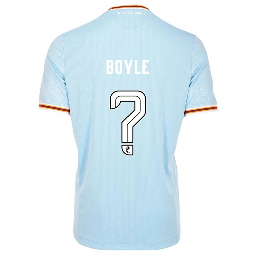 Danxen Kinderen Callum Boyle #0 Hemelsblauw Uitshirt Uittenue 2025/26 T-Shirt
