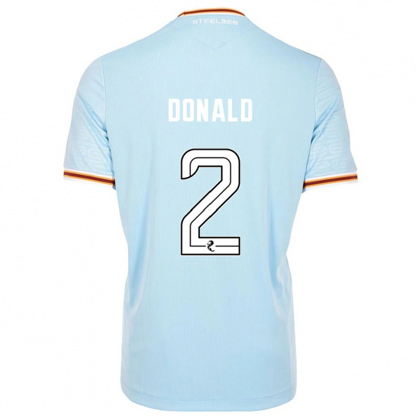 Danxen Kinderen Eve Donald #2 Hemelsblauw Uitshirt Uittenue 2025/26 T-Shirt