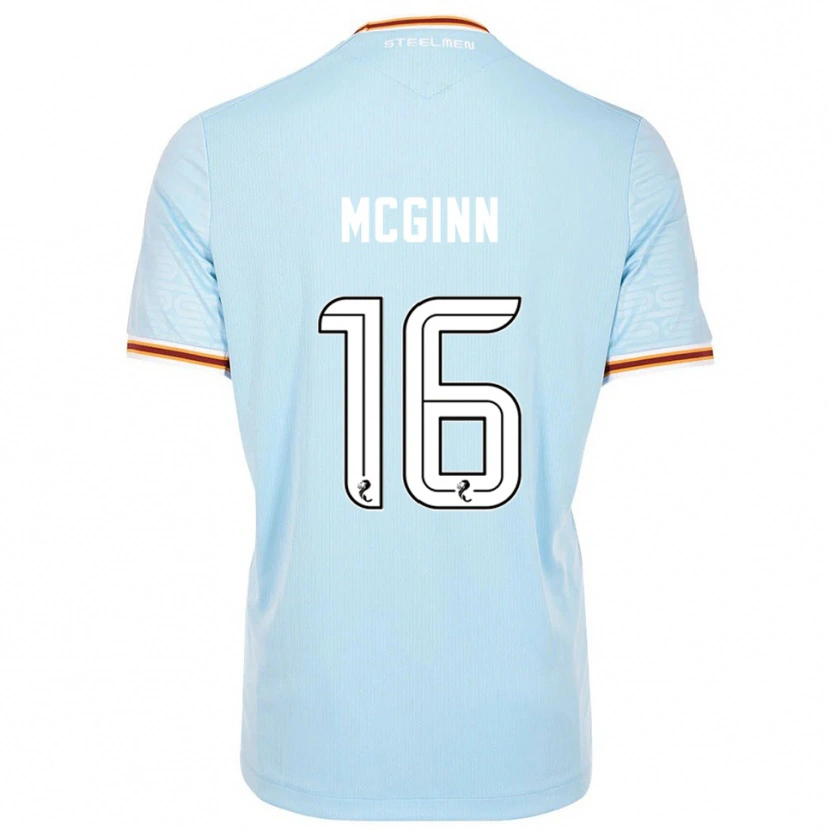Danxen Kinderen Paul Mcginn #16 Hemelsblauw Uitshirt Uittenue 2025/26 T-Shirt