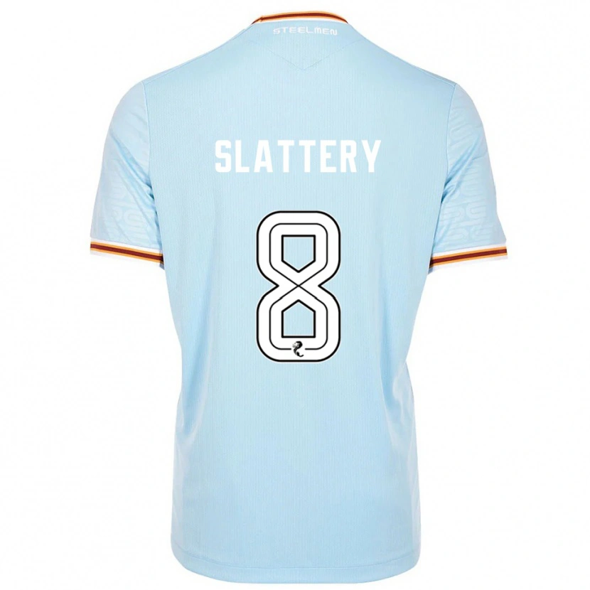 Danxen Kinderen Callum Slattery #8 Hemelsblauw Uitshirt Uittenue 2025/26 T-Shirt