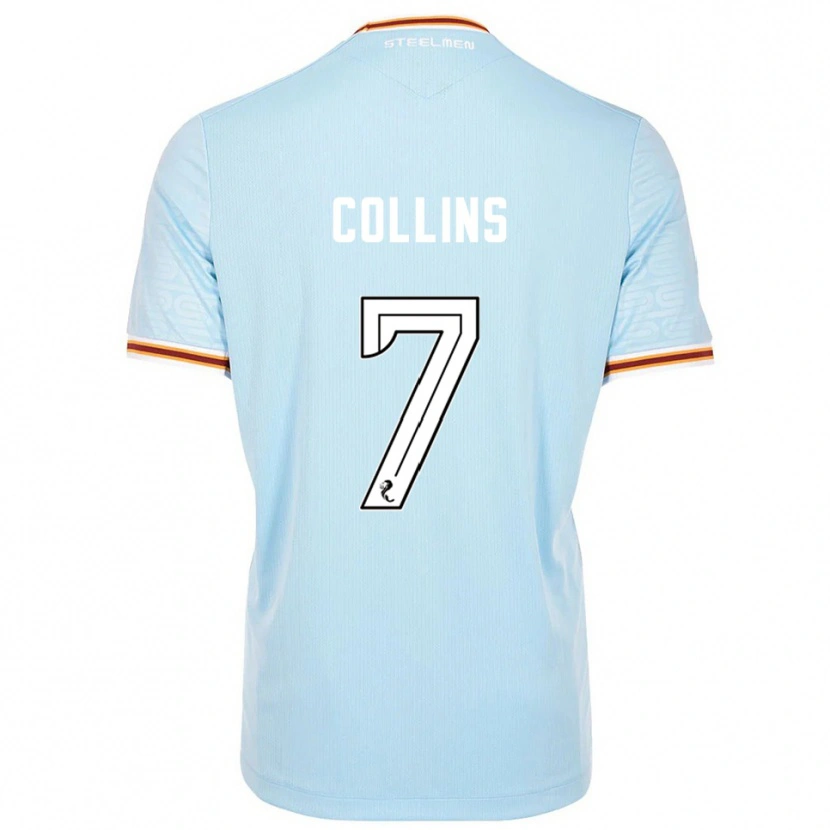 Danxen Kinderen Bailley Collins #7 Hemelsblauw Uitshirt Uittenue 2025/26 T-Shirt
