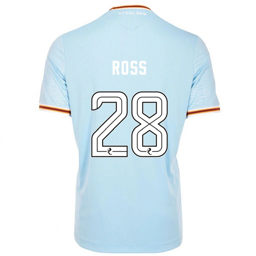 Danxen Kinderen Luca Ross #28 Hemelsblauw Uitshirt Uittenue 2025/26 T-Shirt