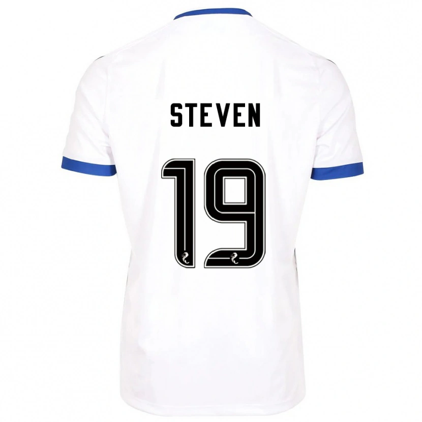 Danxen Kinderen Taylor Steven #19 Wit Blauw Uitshirt Uittenue 2025/26 T-Shirt