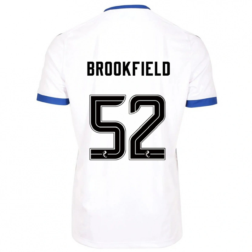 Danxen Kinderen Arran Brookfield #52 Wit Blauw Uitshirt Uittenue 2025/26 T-Shirt