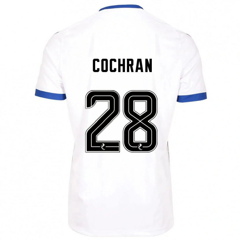 Danxen Kinderen Bobby Cochran #28 Wit Blauw Uitshirt Uittenue 2025/26 T-Shirt