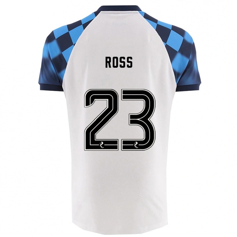 Danxen Kinderen Ethan Ross #23 Wit Hemelsblauw Uitshirt Uittenue 2025/26 T-Shirt