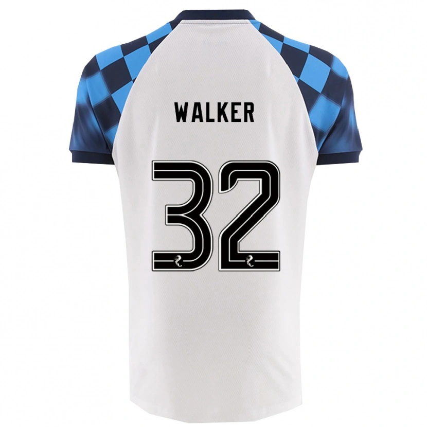Danxen Kinderen Rhys Walker #32 Wit Hemelsblauw Uitshirt Uittenue 2025/26 T-Shirt