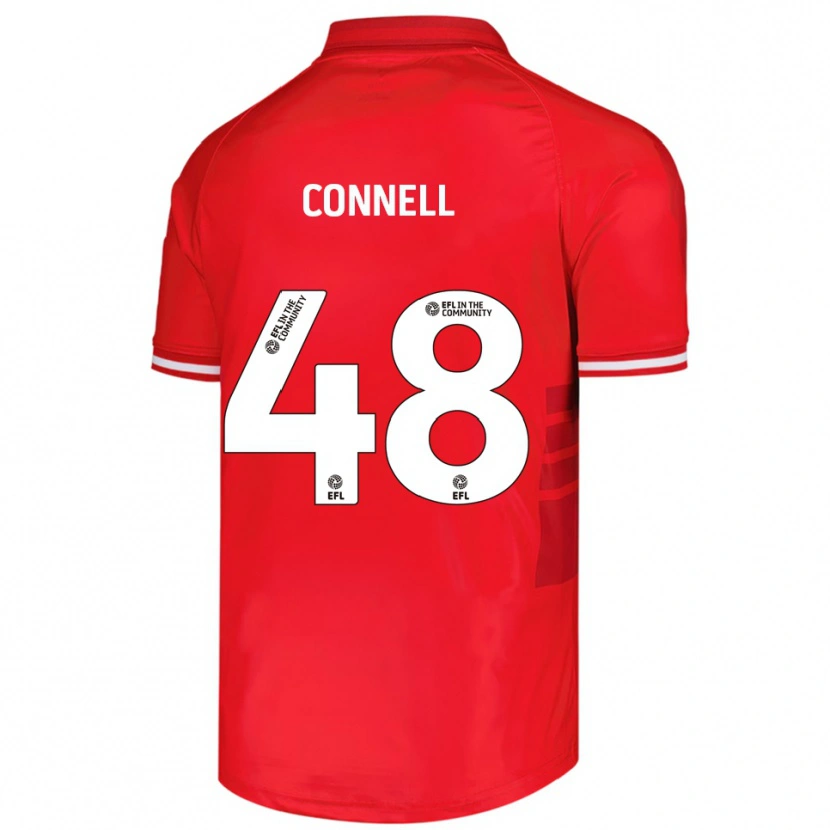Danxen Heren Luca Connell #48 Rood Wit Thuisshirt Thuistenue 2025/26 T-Shirt