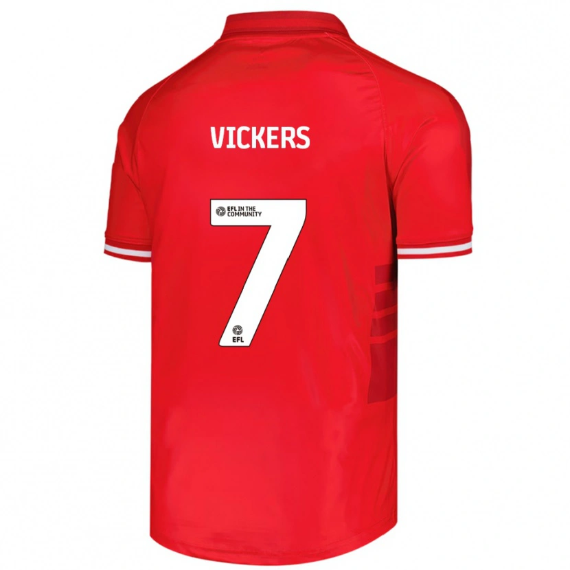 Danxen Heren Caylan Vickers #7 Rood Wit Thuisshirt Thuistenue 2025/26 T-Shirt