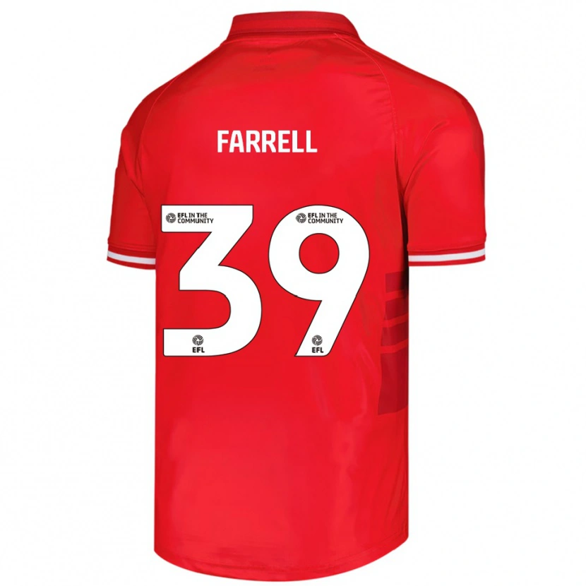 Danxen Heren Leo Farrell #39 Rood Wit Thuisshirt Thuistenue 2025/26 T-Shirt
