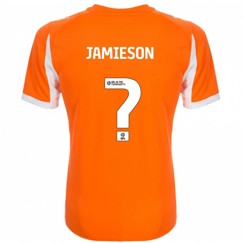 Danxen Heren Tia Jamieson #0 Oranje Wit Thuisshirt Thuistenue 2025/26 T-Shirt