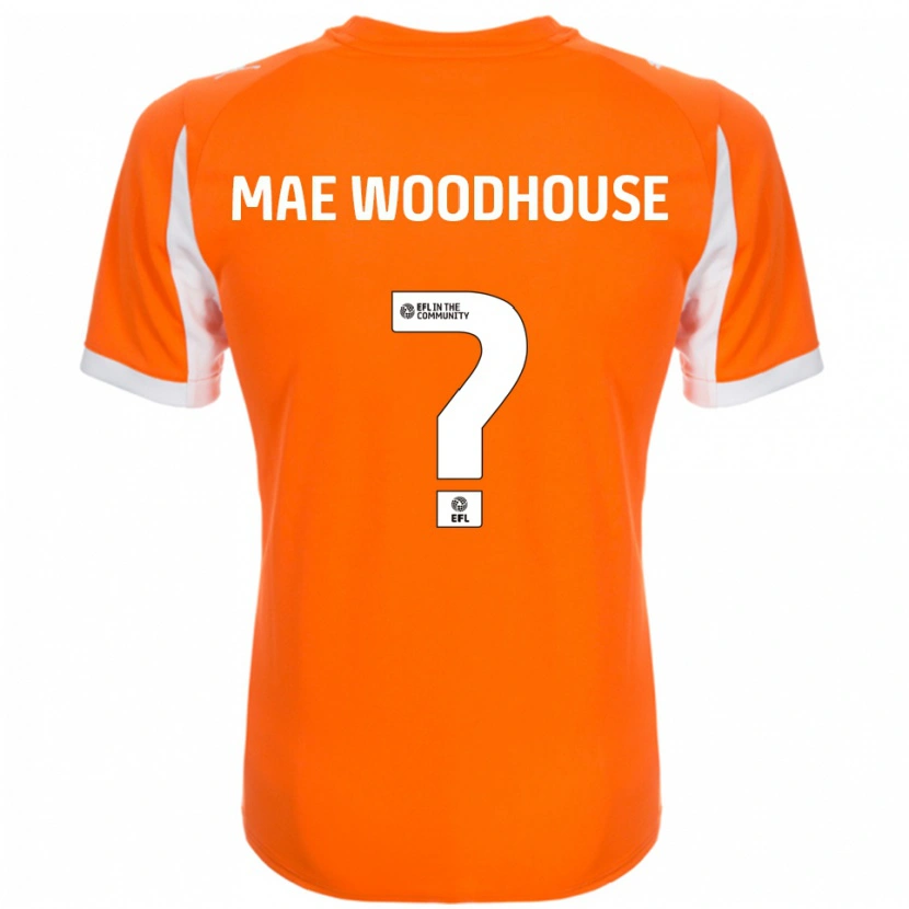 Danxen Heren Evie Mae Woodhouse #0 Oranje Wit Thuisshirt Thuistenue 2025/26 T-Shirt
