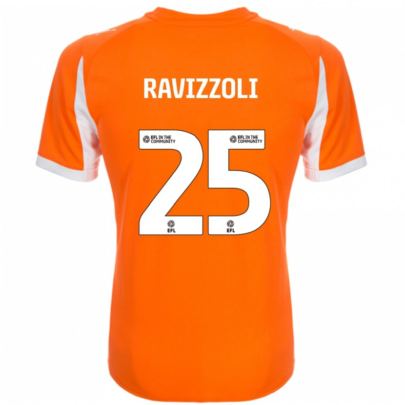 Danxen Heren Franco Ravizzoli #25 Oranje Wit Thuisshirt Thuistenue 2025/26 T-Shirt