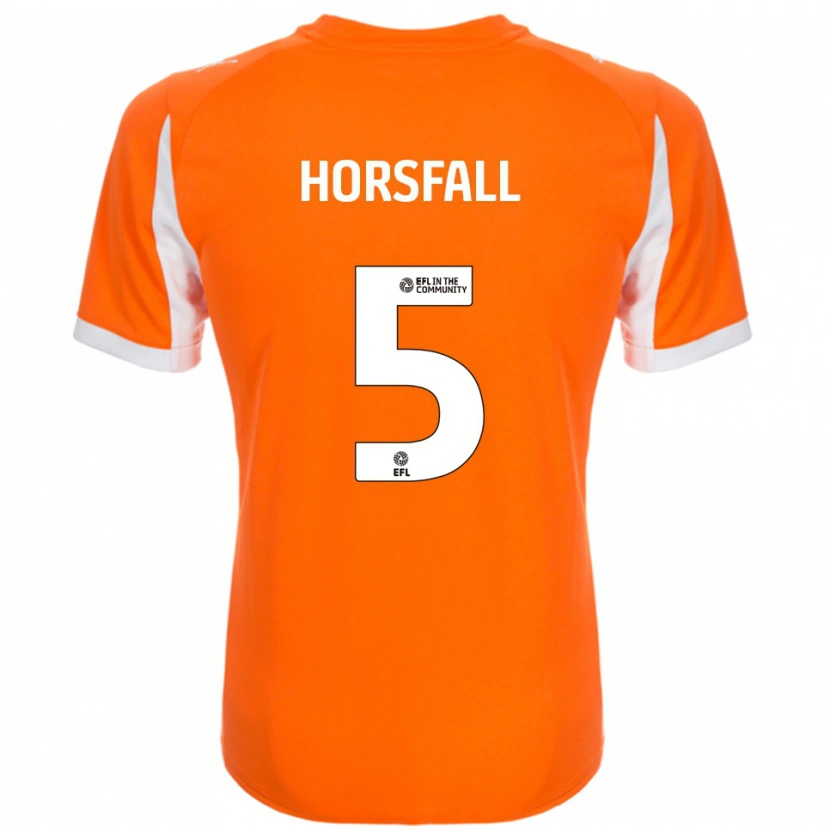 Danxen Heren Fraser Horsfall #5 Oranje Wit Thuisshirt Thuistenue 2025/26 T-Shirt