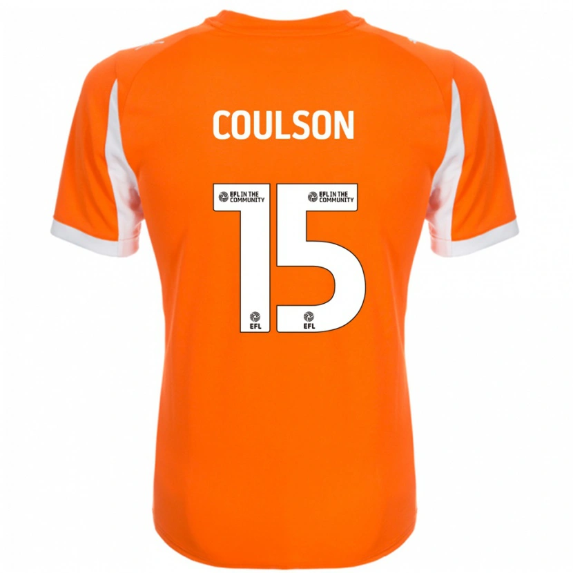 Danxen Heren Hayden Coulson #15 Oranje Wit Thuisshirt Thuistenue 2025/26 T-Shirt