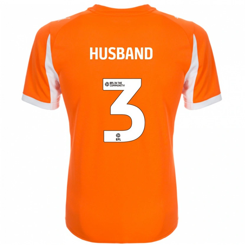 Danxen Heren James Husband #3 Oranje Wit Thuisshirt Thuistenue 2025/26 T-Shirt