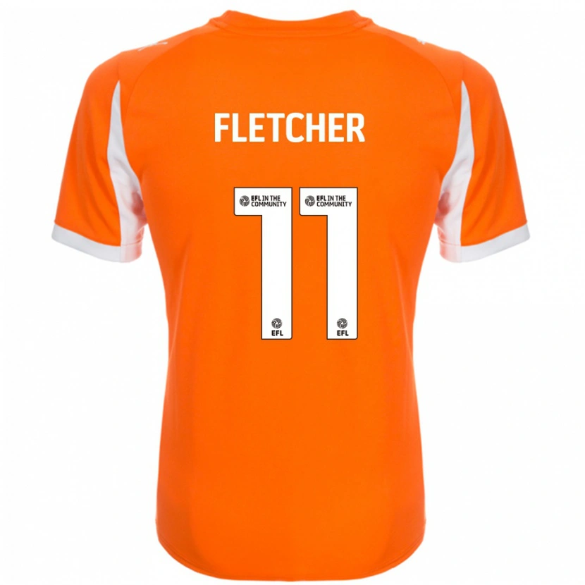 Danxen Heren Ashley Fletcher #11 Oranje Wit Thuisshirt Thuistenue 2025/26 T-Shirt