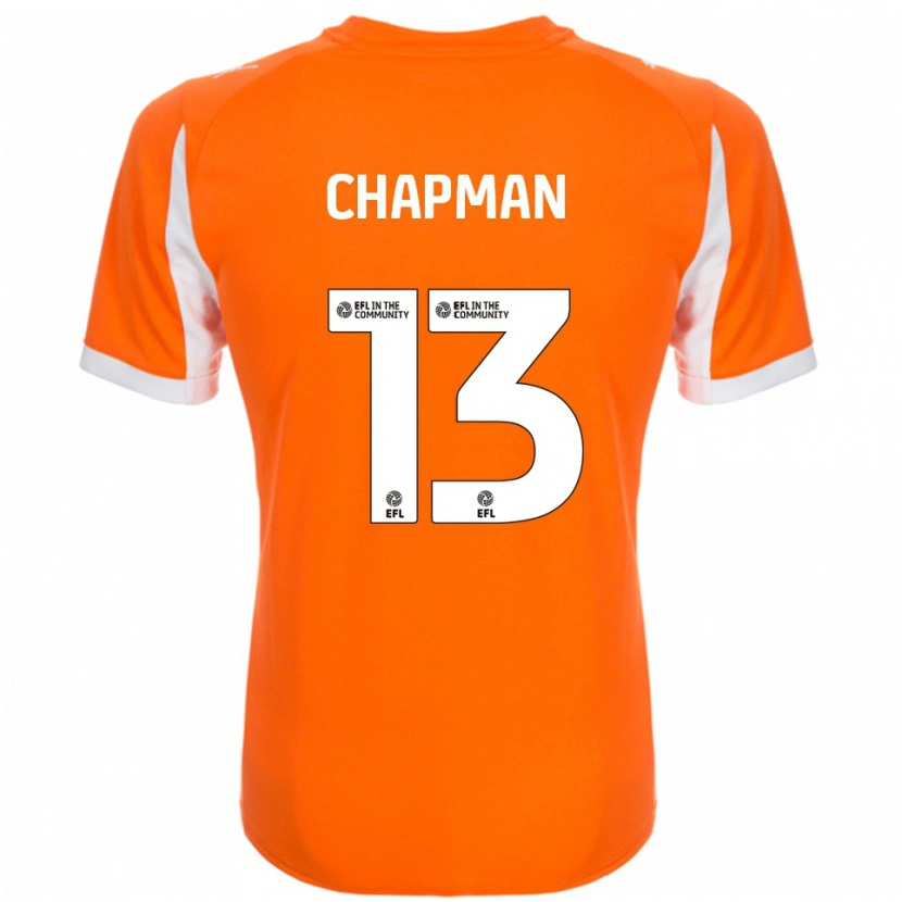 Danxen Heren Mackenzie Chapman #13 Oranje Wit Thuisshirt Thuistenue 2025/26 T-Shirt