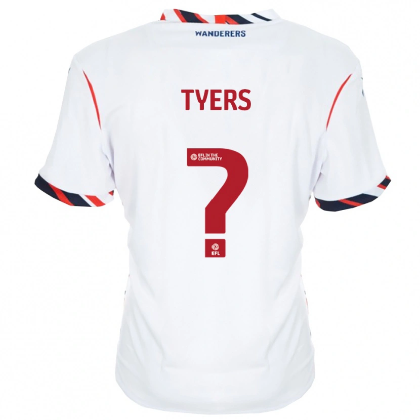 Danxen Heren Charlotte Tyers #0 Wit Rood Thuisshirt Thuistenue 2025/26 T-Shirt