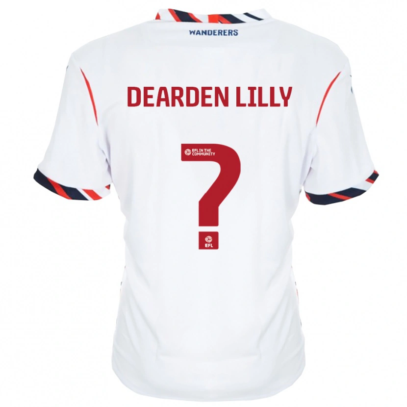 Danxen Heren Jessica Dearden-Lilly #0 Wit Rood Thuisshirt Thuistenue 2025/26 T-Shirt