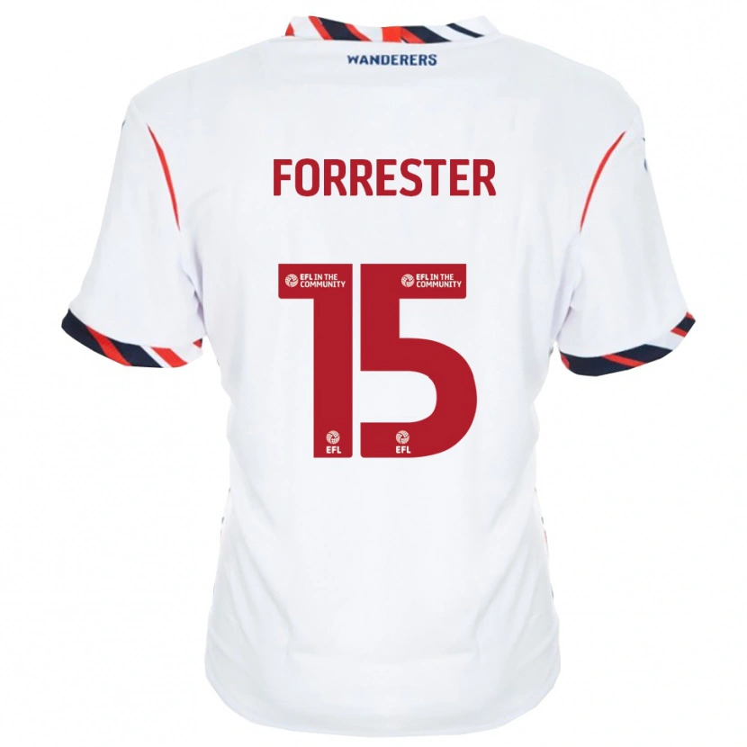 Danxen Heren Will Forrester #15 Wit Rood Thuisshirt Thuistenue 2025/26 T-Shirt