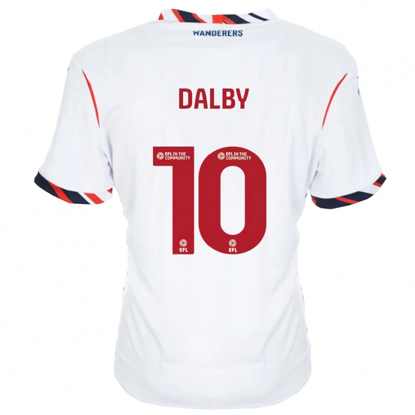 Danxen Heren Sam Dalby #10 Wit Rood Thuisshirt Thuistenue 2025/26 T-Shirt