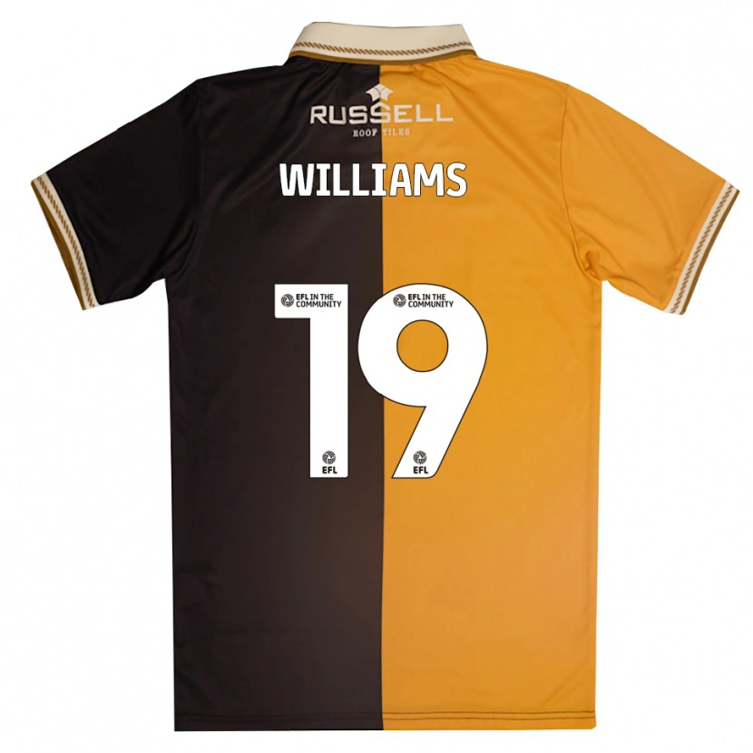 Danxen Heren Dylan Williams #19 Geel Zwart Thuisshirt Thuistenue 2025/26 T-Shirt