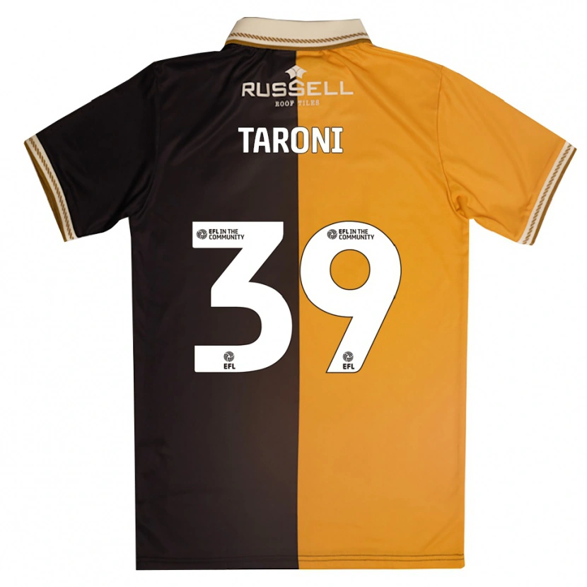 Danxen Heren Josh Taroni #39 Geel Zwart Thuisshirt Thuistenue 2025/26 T-Shirt