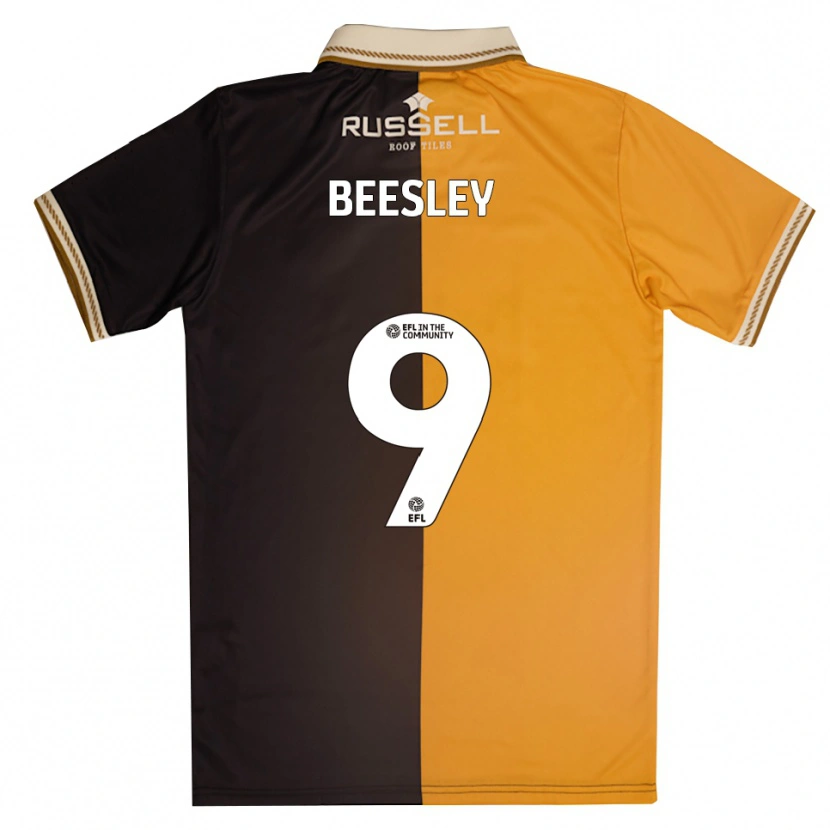 Danxen Heren Jake Beesley #9 Geel Zwart Thuisshirt Thuistenue 2025/26 T-Shirt
