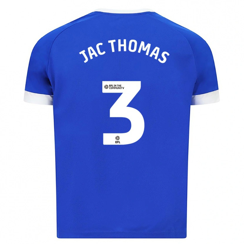Danxen Heren Jac Thomas #3 Blauw Wit Thuisshirt Thuistenue 2025/26 T-Shirt