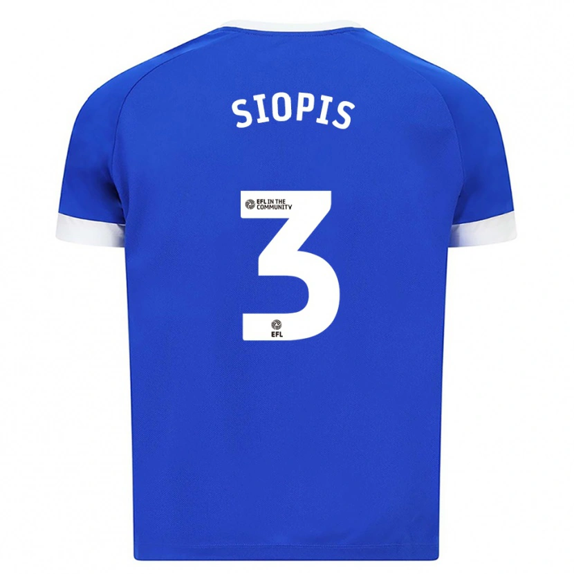 Danxen Heren Manolis Siopis #3 Blauw Wit Thuisshirt Thuistenue 2025/26 T-Shirt