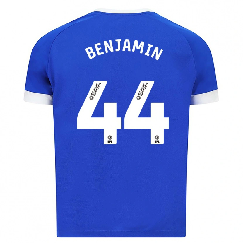 Danxen Heren Xavier Benjamin #44 Blauw Wit Thuisshirt Thuistenue 2025/26 T-Shirt