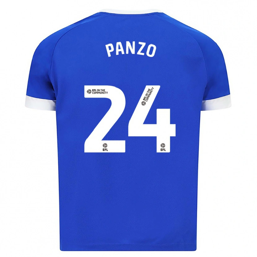 Danxen Heren Jonathan Panzo #24 Blauw Wit Thuisshirt Thuistenue 2025/26 T-Shirt