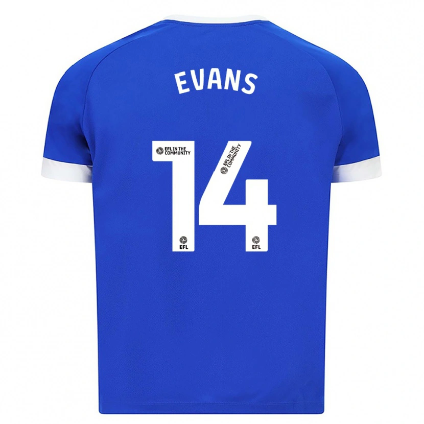 Danxen Heren Shannon Evans #14 Blauw Wit Thuisshirt Thuistenue 2025/26 T-Shirt