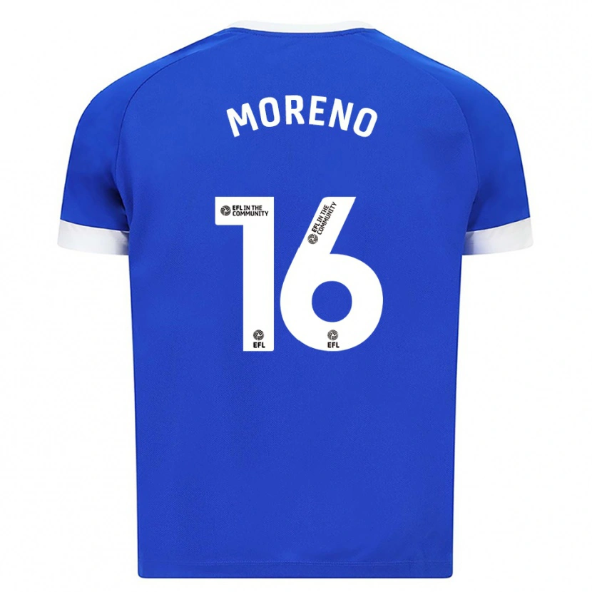 Danxen Heren Paul Moreno #16 Blauw Wit Thuisshirt Thuistenue 2025/26 T-Shirt