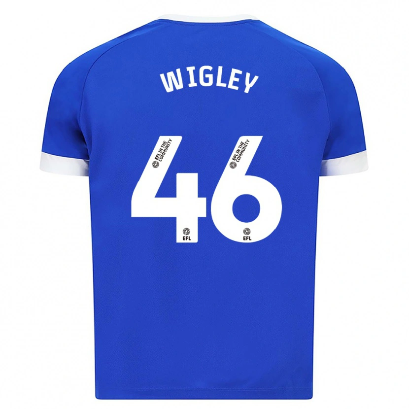 Danxen Heren Morgan Wigley #46 Blauw Wit Thuisshirt Thuistenue 2025/26 T-Shirt