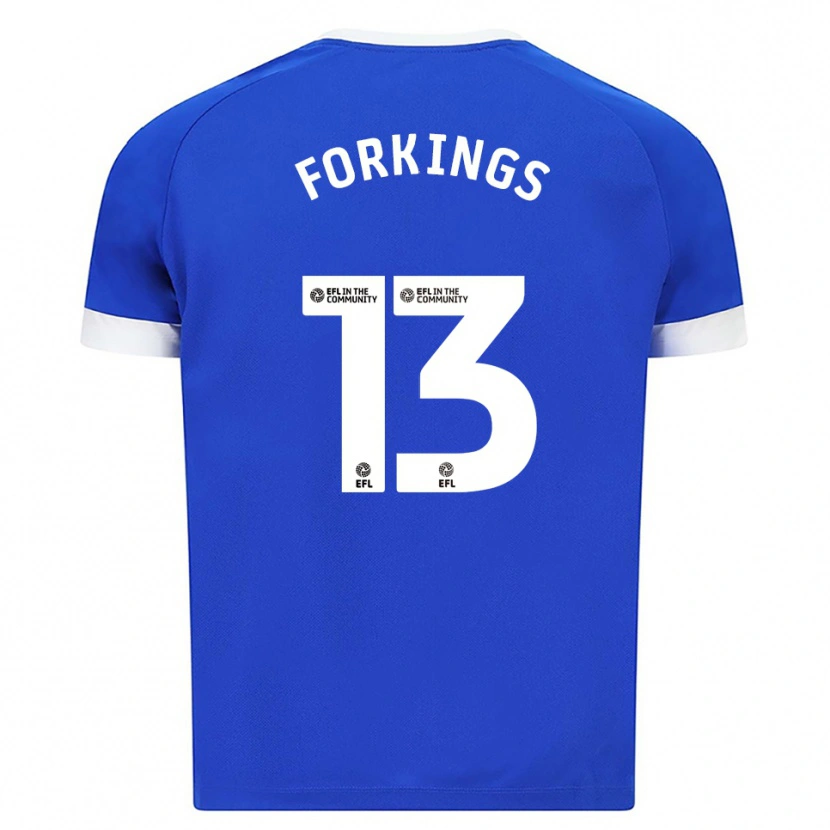 Danxen Heren Amelia Forkings #13 Blauw Wit Thuisshirt Thuistenue 2025/26 T-Shirt