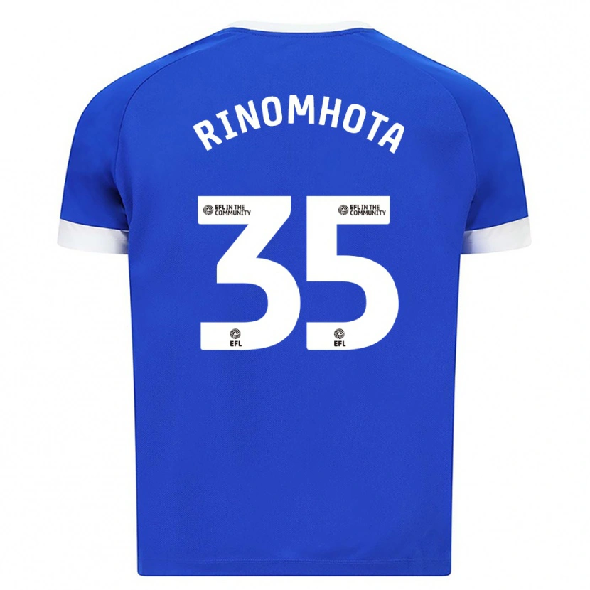 Danxen Heren Andy Rinomhota #35 Blauw Wit Thuisshirt Thuistenue 2025/26 T-Shirt