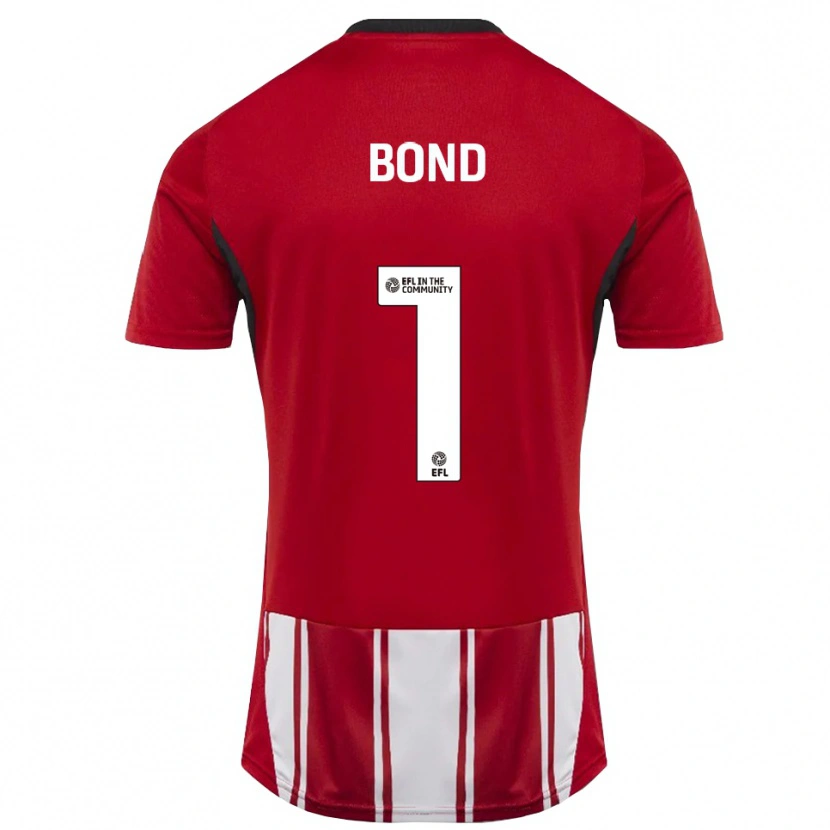 Danxen Heren Abbi Bond #1 Rood Wit Zwart Thuisshirt Thuistenue 2025/26 T-Shirt