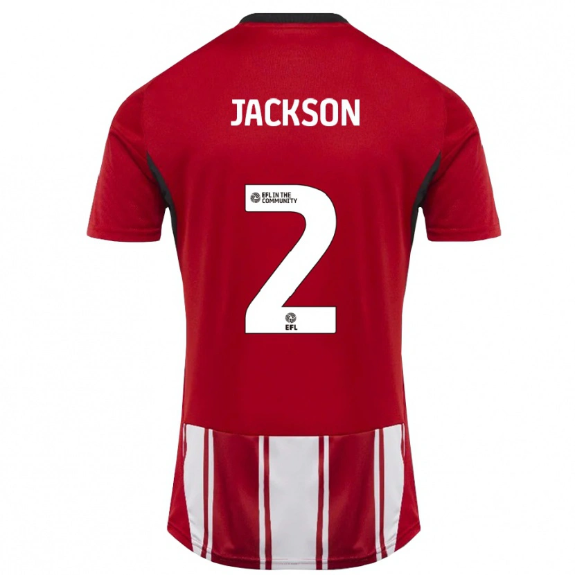 Danxen Heren Bow Jackson #2 Rood Wit Zwart Thuisshirt Thuistenue 2025/26 T-Shirt