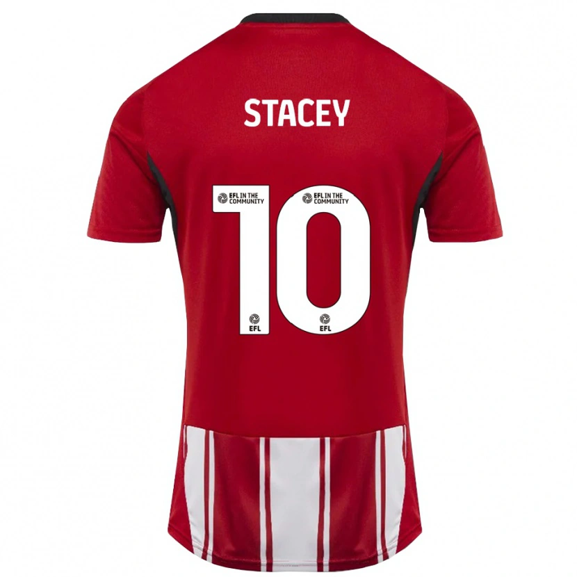 Danxen Heren Sarah Stacey #10 Rood Wit Zwart Thuisshirt Thuistenue 2025/26 T-Shirt