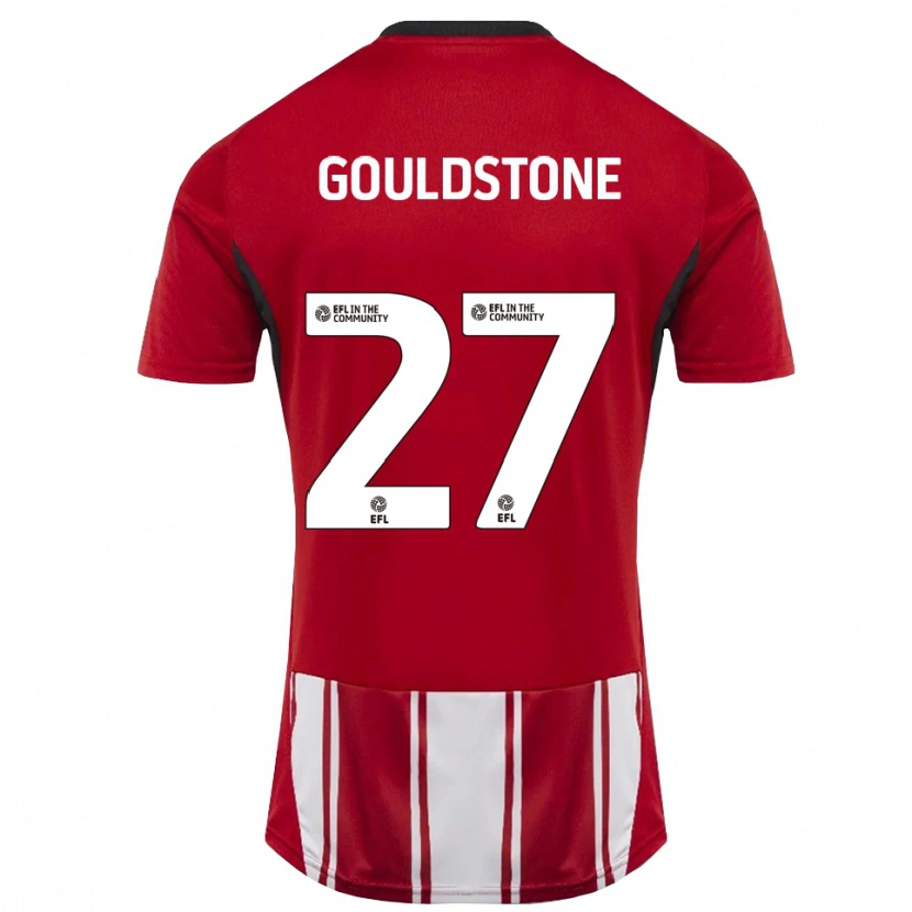 Danxen Heren Lemoni Gouldstone #27 Rood Wit Zwart Thuisshirt Thuistenue 2025/26 T-Shirt
